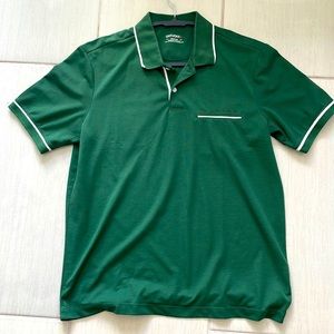 Untuckit white trim polo